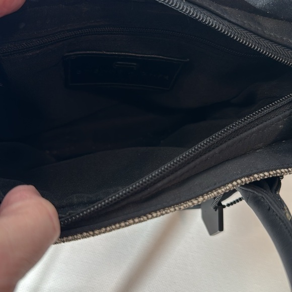 Etienne Aigner Black and Tan Crossbody Handbag - Picture 8 of 10